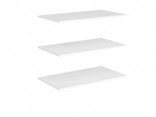 Коллекция Стокгольм Комплект полок к шкафу 2х створчатому (540) Белый/Белый Глянец (Набор)
